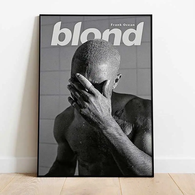 Frank Ocean Blond Album Cover Inspired Poster Trendy Music Artists Wall Art Bedroom Decor Music Canvas Painting Office or Studio