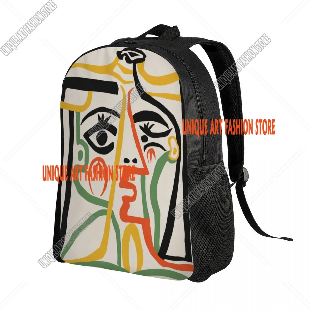 Tete De Femme Laptop Backpack Men Women Fashion Bookbag for College School Students Pablo Picasso Artwork Bags