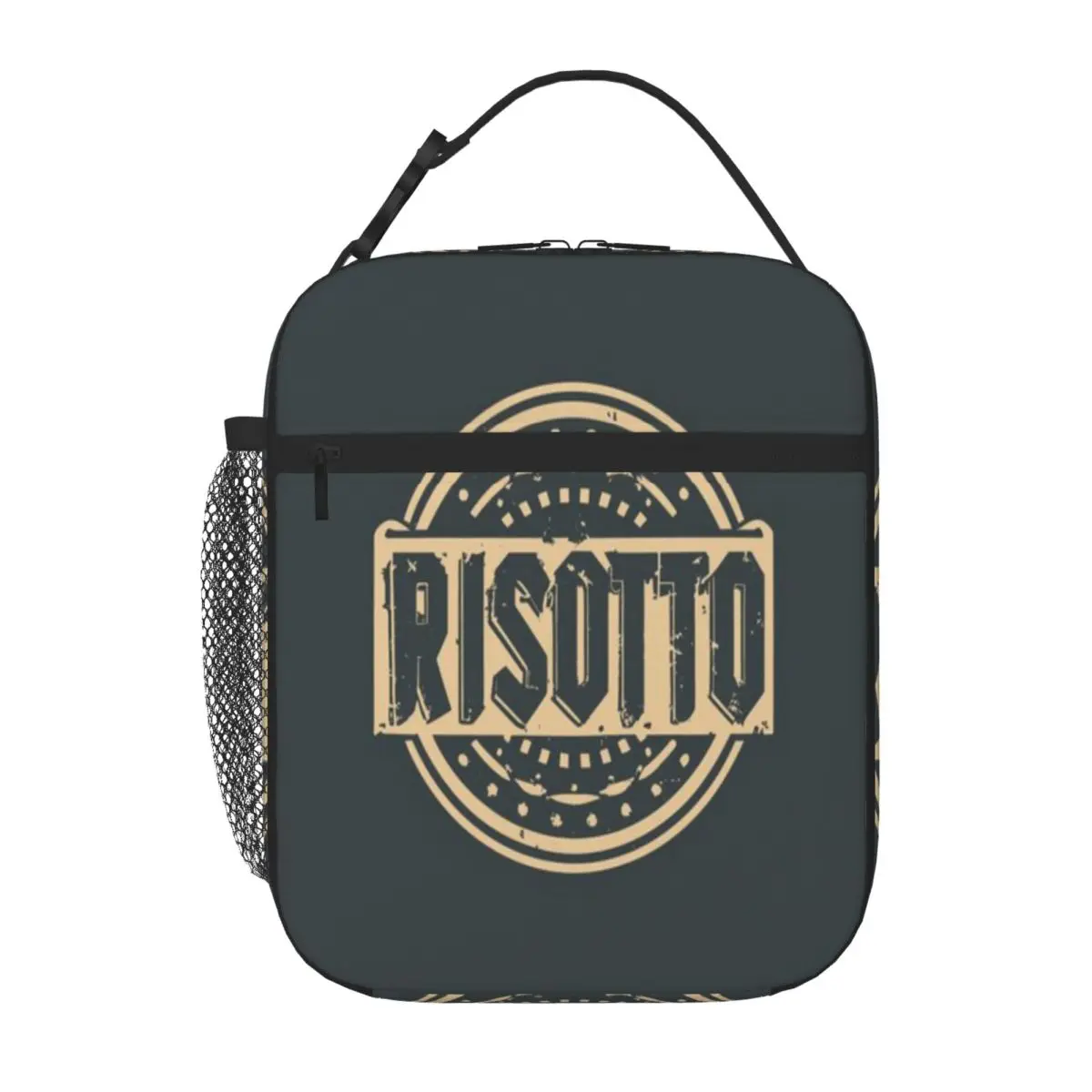 Hot Sale Risotto Rice Circular Stamp Geometric Office Lunch Bag Playground Snack Insulated Tote