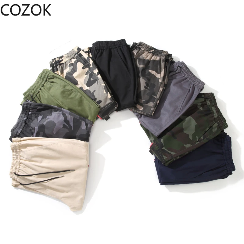 Spodnie Cargo w kamuflażu plus size 8XL Joggersy Męskie Spodnie Hip Hop Army Camo Bawełniane Spodnie dresowe Męskie Duże Kieszenie Ankel Cargo Pants