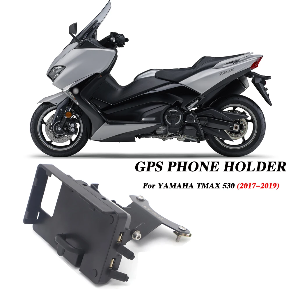 For YAMAHA TMAX 530 T-MAX 530 2017-2019 front windshield mounting bracket smartphone holder GPS navigation bracket