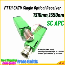 10pcs FTTH CATV Single 1550nm Optical Receiver MINI Node Passive Photoelectric Converter
