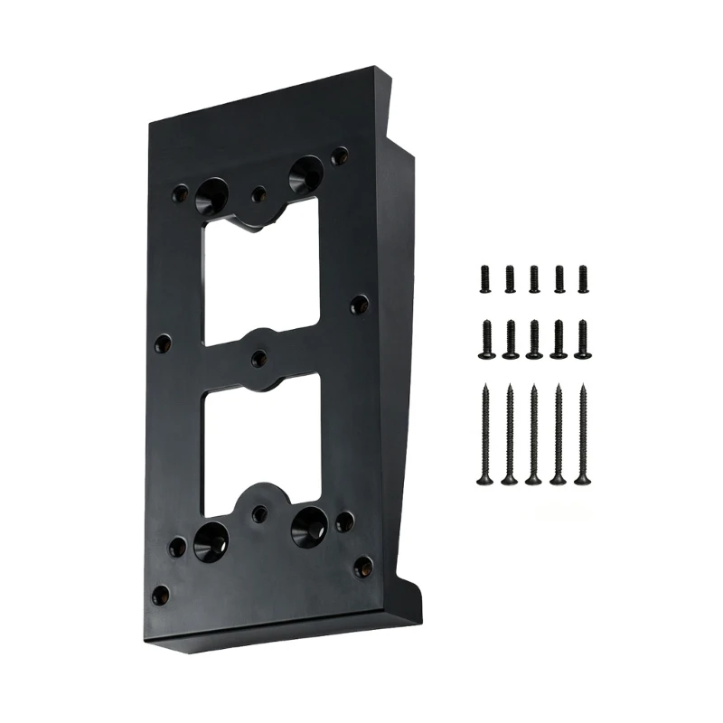 Video Doorbell Siding Mount Plate for Doorbells, Angled Mount with Open Wire Cutout for Siding Entryway Installation and H8WD
