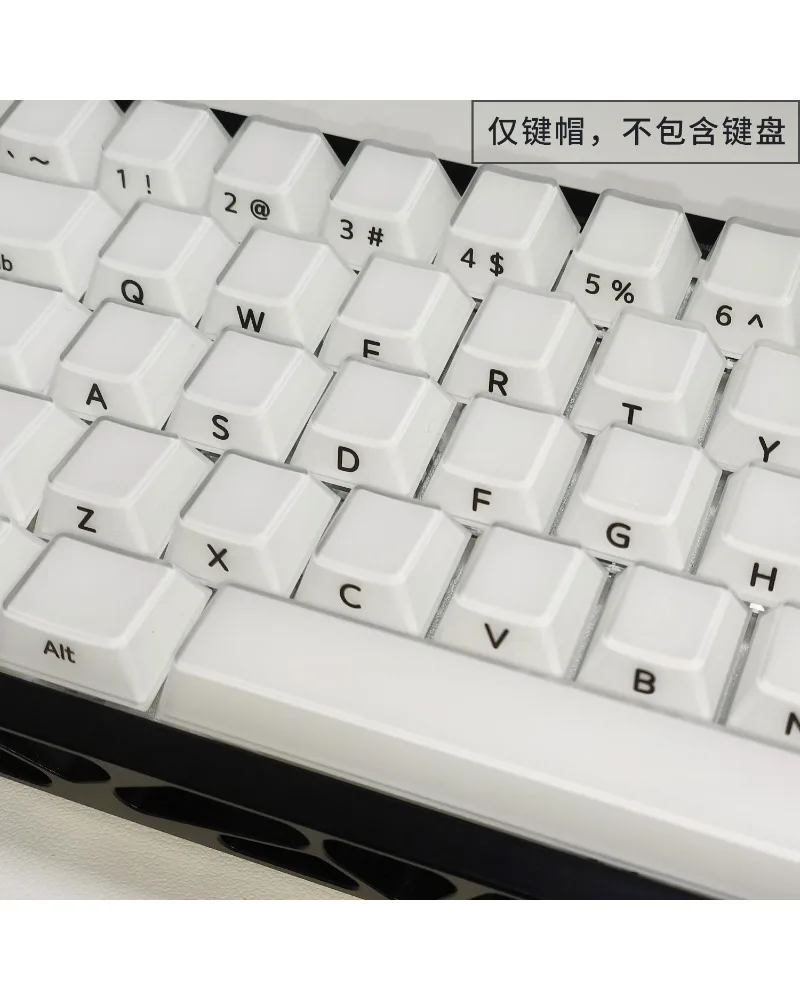 Jelly original height side engraved keycap PC two-color injection molding wooting/DIY customized transparent keycap