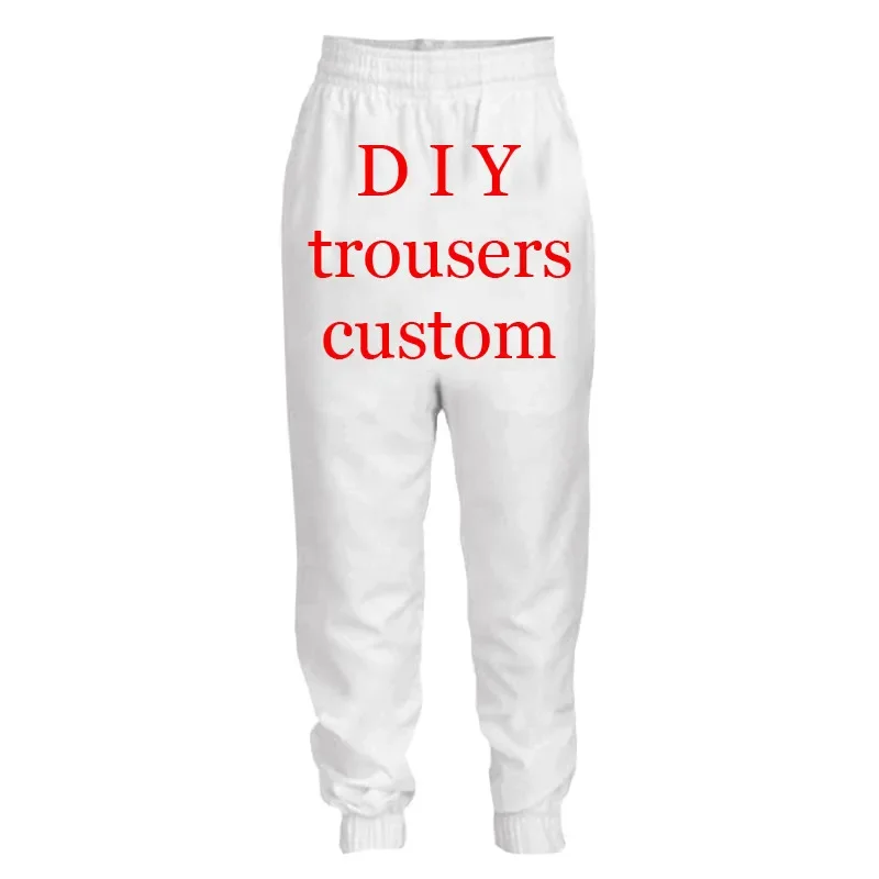 

Drop Shipping Factory Customize Pattern Logo Trousers 3DPrint DIY Custom Polyester Spring Autumn Sweatpants Jogger Casual Pants