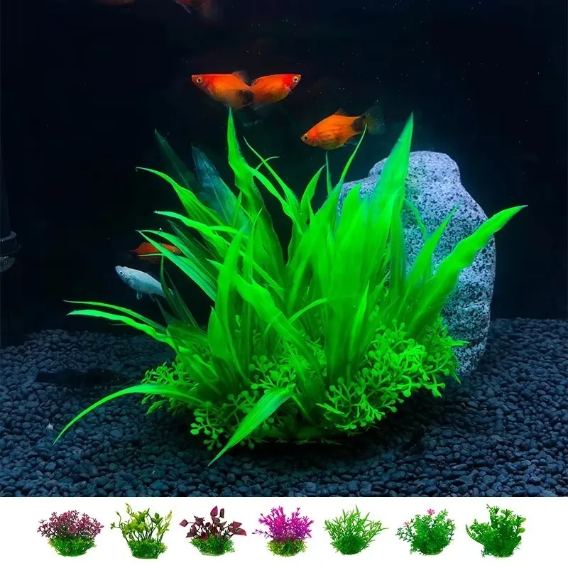 

10pcs Simulated Aquatic Plants With Multiple Colors Fish tank Accessories Fish tank Accessories Aquarium Decorations