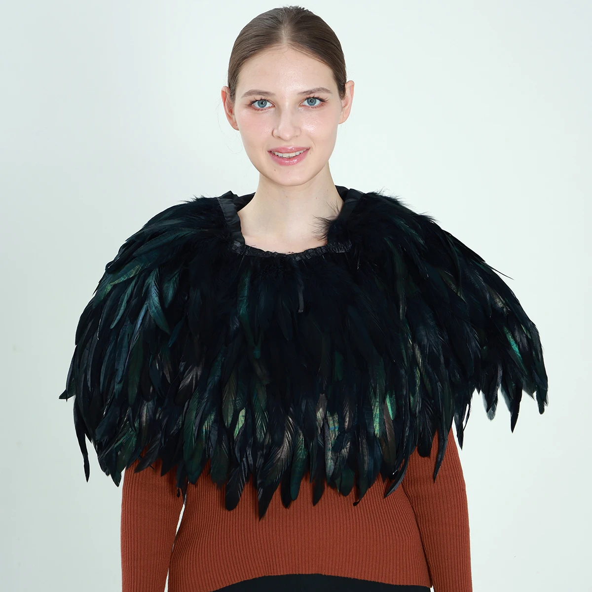 Carnival Shoulder Cape For Women Cloak Feather Cloaks Shoulders Decoration Performance Photography Prom Clothes Style Accessorie
