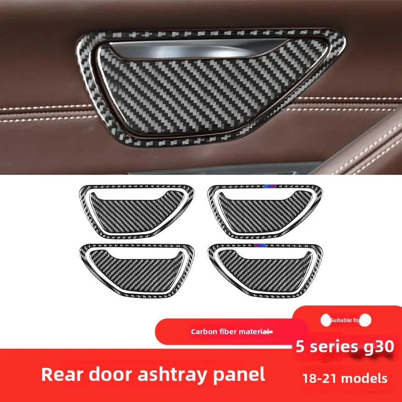 

Suitable for BMW 18-21 5 Series G30 interior modification, rear door ashtray panel carbon fiber