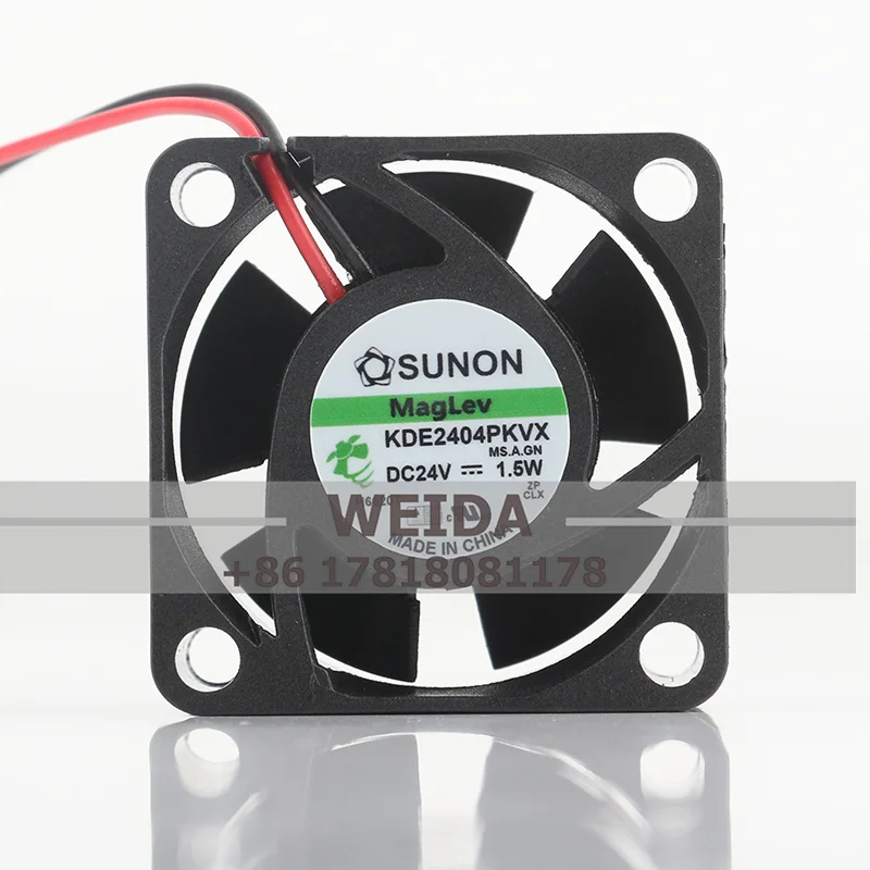 New SUNON 4CM  KDE2404PKVX DC24V 1.5W 4020 40*40*20MM magnetic suspension super quiet cooling fan