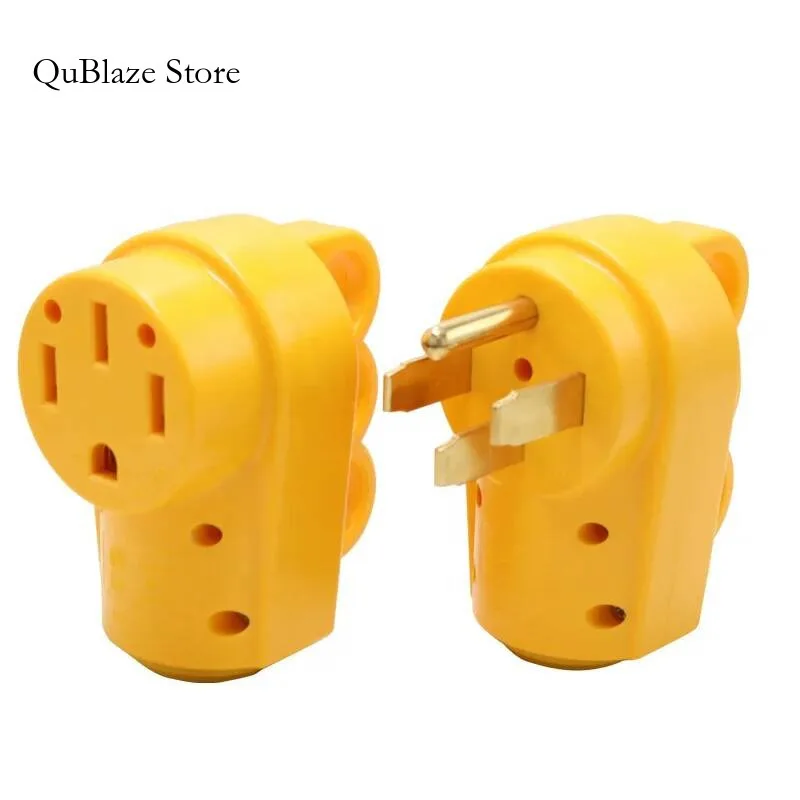 

50 Amp NEMA 14-50P 14-50R RV Replacement Receptacle 125/250 Volt Heavy Duty Female Socket Plug With Handle