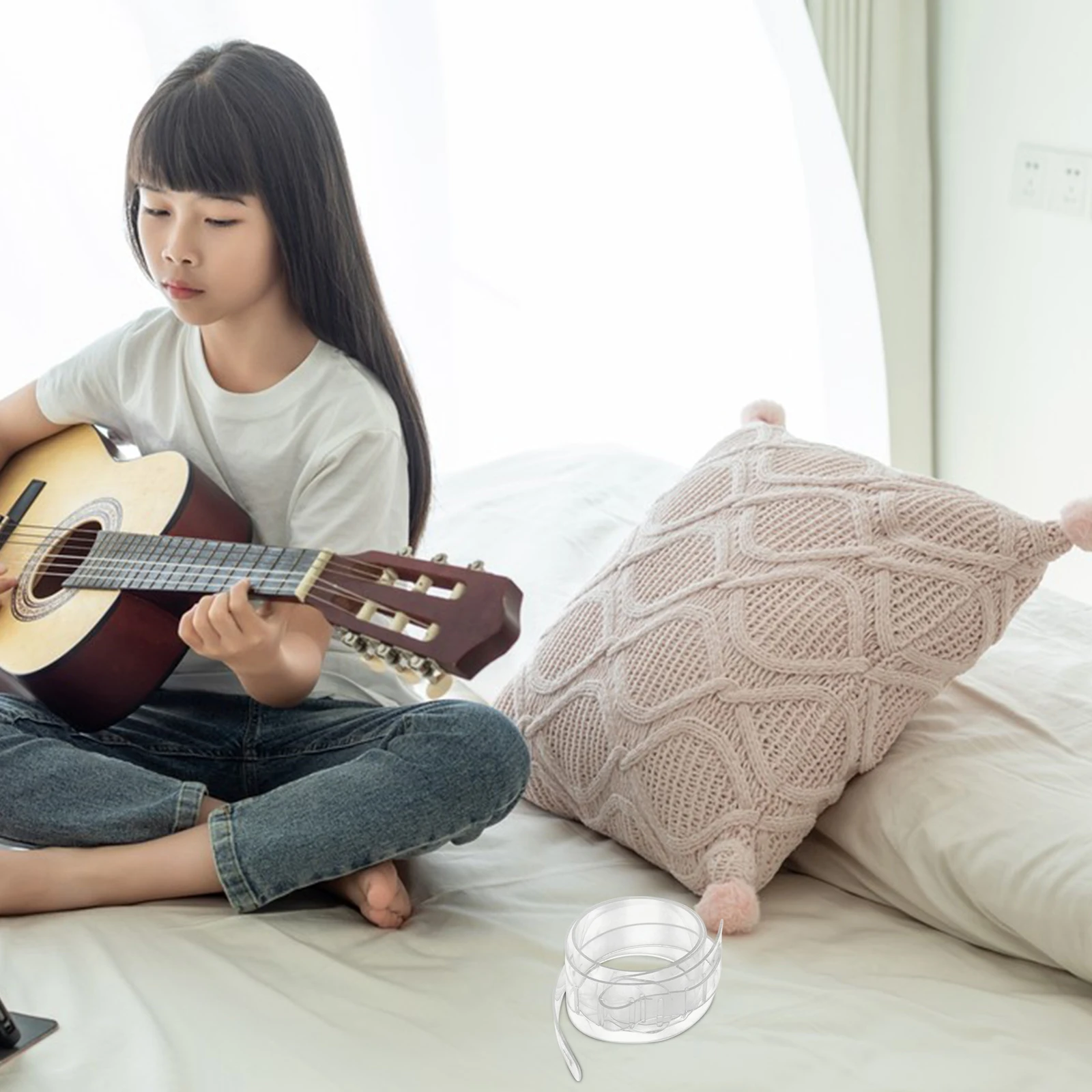 

1pc Adjustable Transparent Guitar Strap Universal Fit High-Quality Pc Material Durable Comfortable Skin-Friendly Lightweight