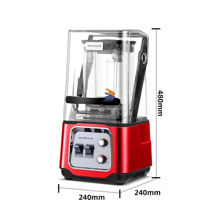 Licuadora multifunción para batidos, exprimidor de frutas automático de alta resistencia, procesador de alimentos, trituradora de hielo, 2200W