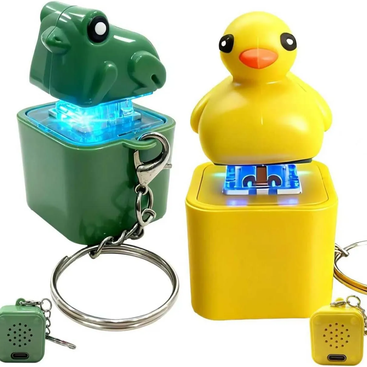 2026 NEW Keycap Style Cute Little Yellow Duck keycaps Keychain Personality Key Cap for Mechanical Keyboard Cherry With LED Light