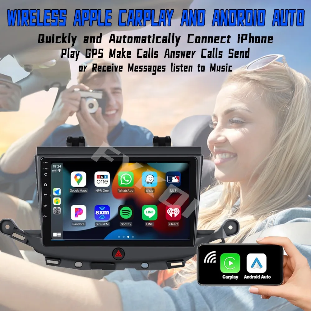 FYKOI Car Radio For Opel Astra K 2015-2019 Automotive Multimedia Stereo Carplay Android 12 Auto Bluetooth 4G WIFI DSP Navigation