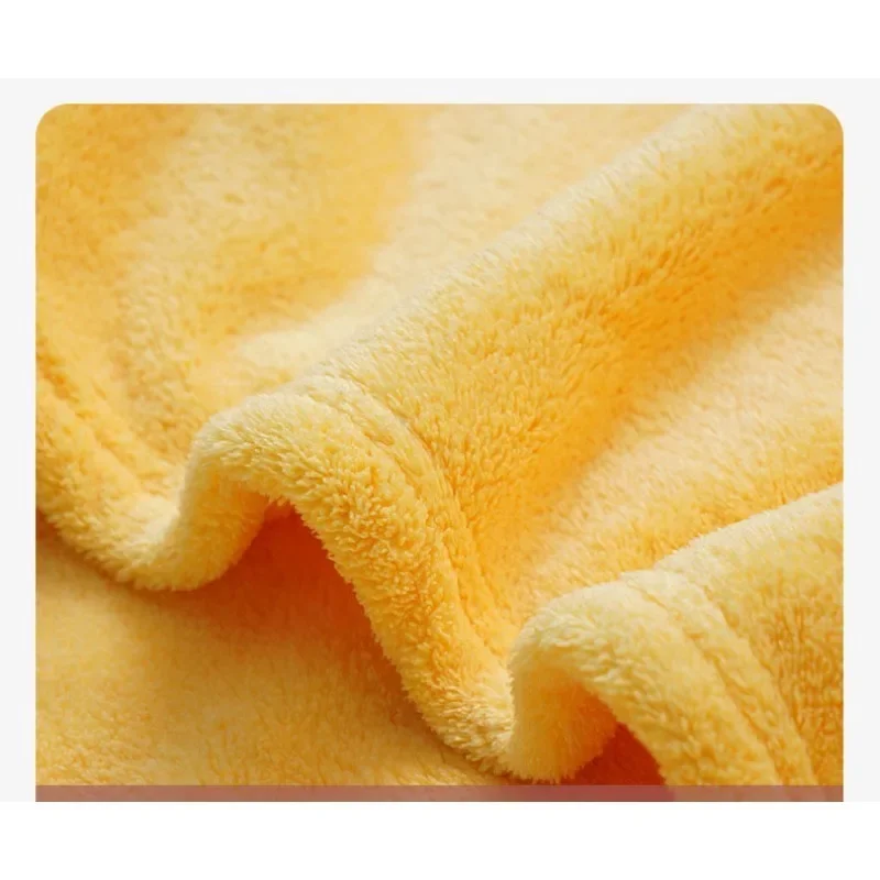 Банное полотенце с капюшоном и мультяшным животным - детский коралловый бархатный быстросохнущий детский пляжный плащ, халат и удобное пеленальное одеяло