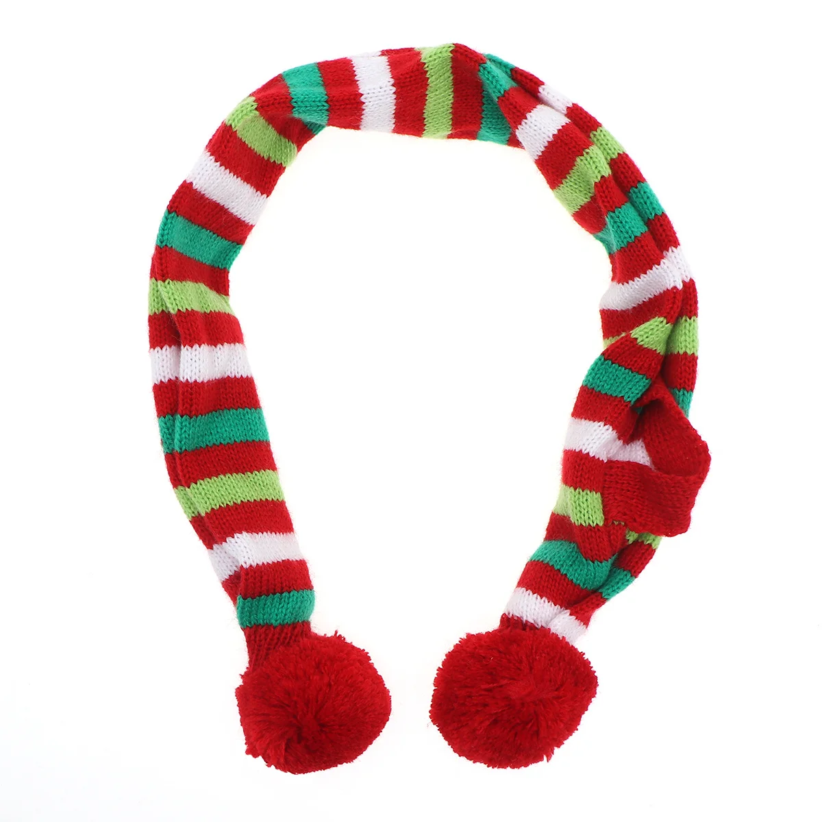 

Pet Christmas Scarf Stripe Pattern Collar Puppy Cat Christmas Scarf for Dogs Puppy Size Xs Holiday Pet Decoration