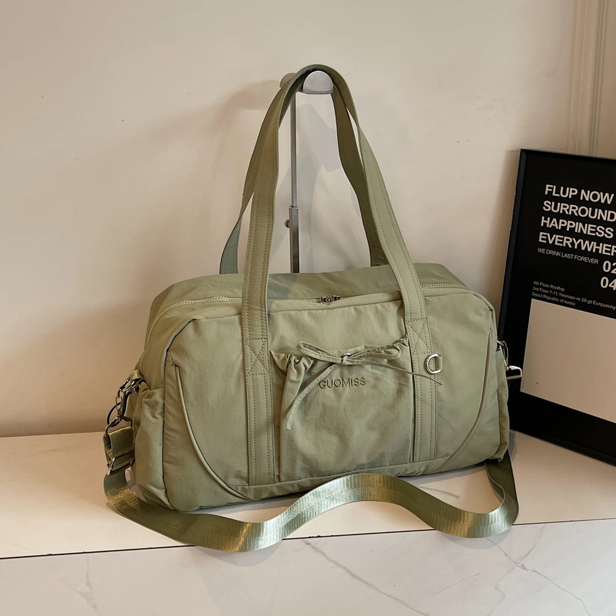 Neue Reisetasche Große Kapazität Schulter Tragbare Gepäck Tasche Reise Lagerung Tasche Internat Tasche Sport Fitness Tasche für Frauen – Detail 8