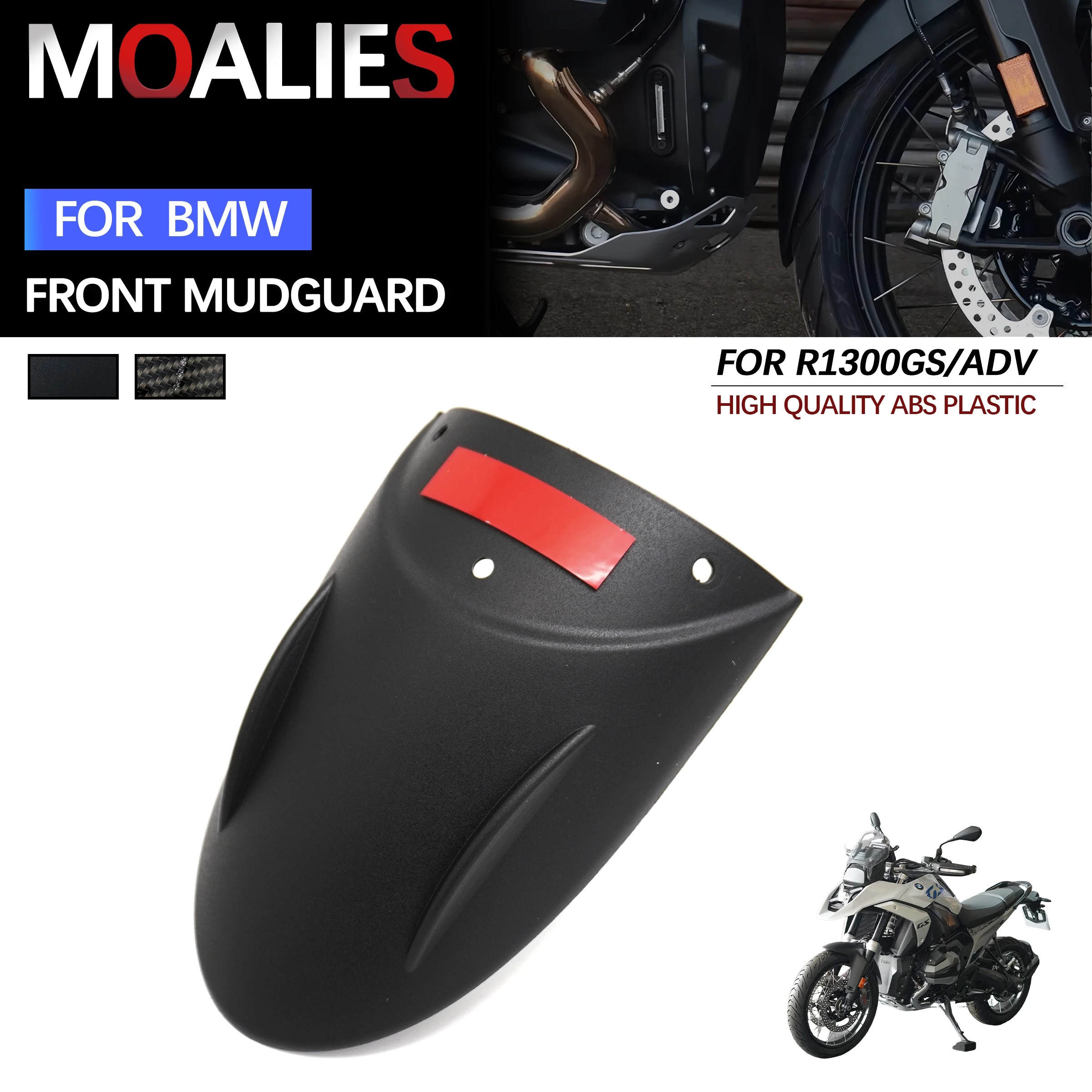 

For BMW R 1300 GS Adv R1300GS R 1300GS 2023-2025 Motorcycle Accessories Mudguard Extension Extenda Fender Front - Black Fits