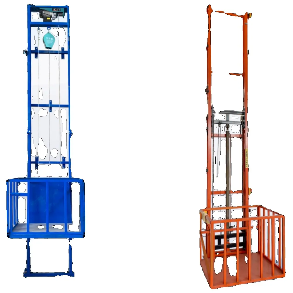 Plataforma de elevação ferroviária simples de elevador de carga hidráulico elétrico