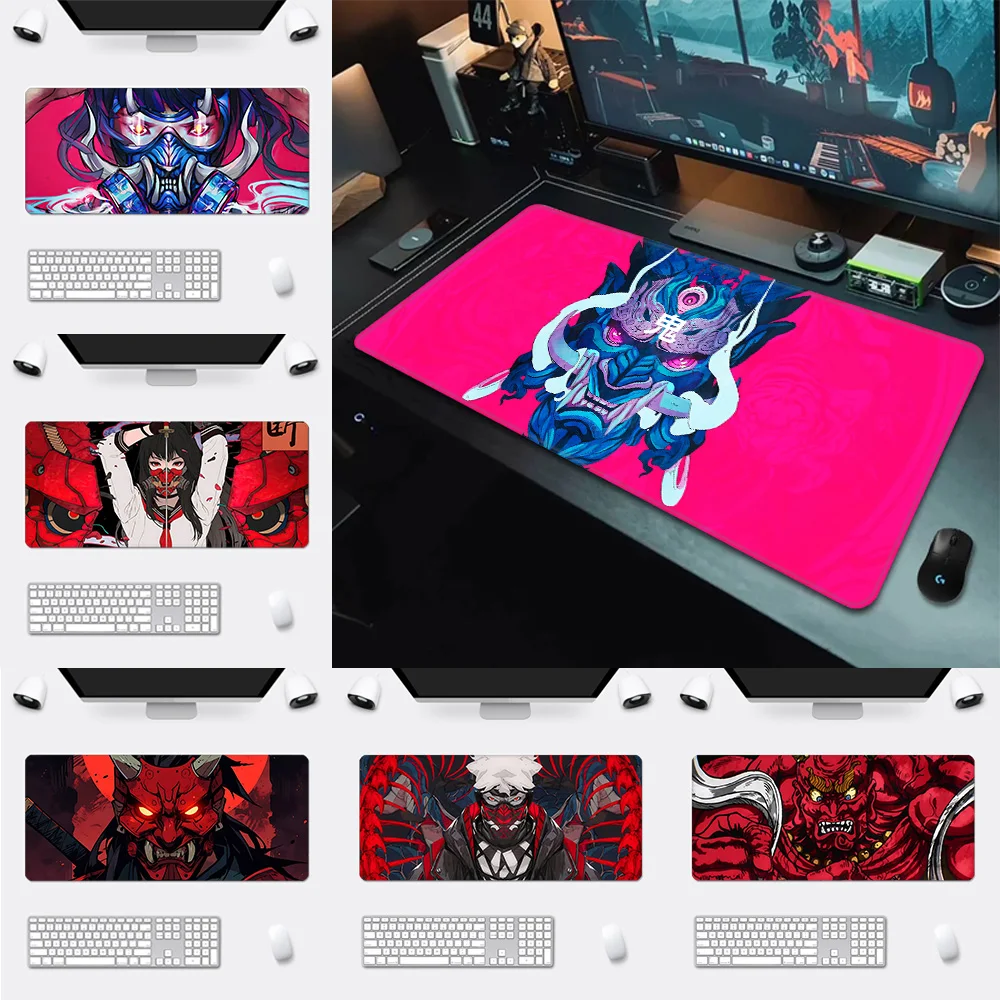 

Oni Mousepad HD Printing Computer Gamers Locking Edge Non-slip Mouse Pad XXL90x40cm Keyboard PC Desk Pad