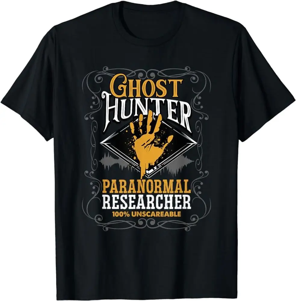 Paranormal Researcher Investigator Ghost Hunter T-Shirt, Nice TshirtUnisex Summer Luxury Brand Oversize