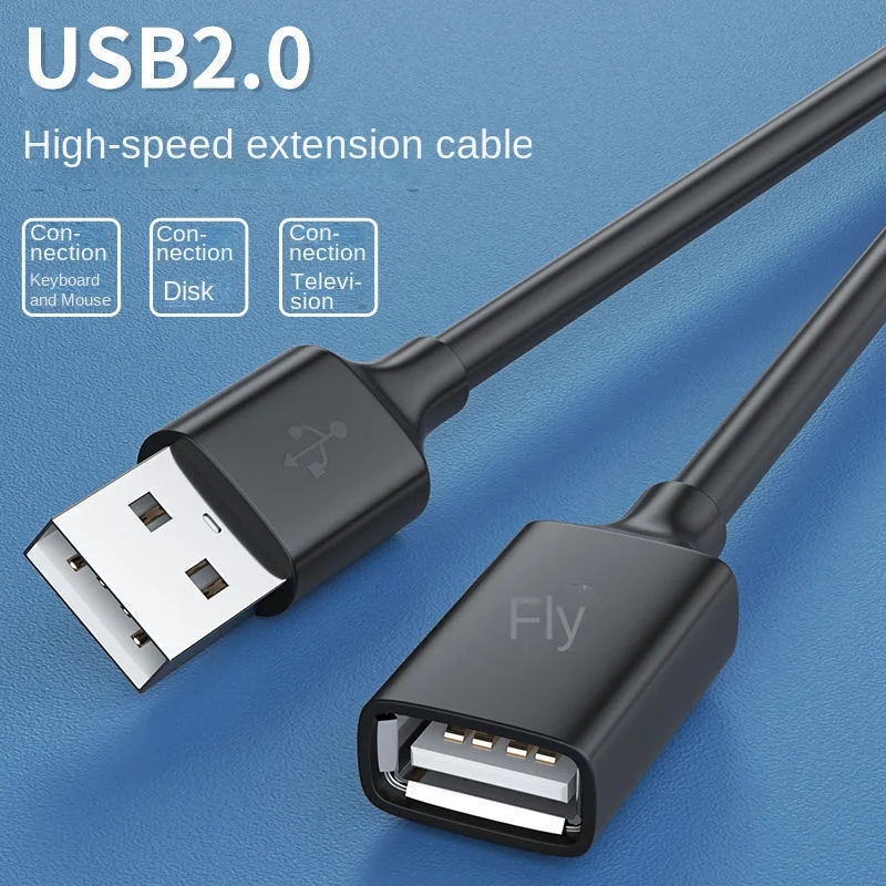 USB 2.0 Extension Cable 1.5M 3M USB Cable A/F For Smart TV PS4 Xbox One SSD USB Extender Cord USB Date Transfer Cate