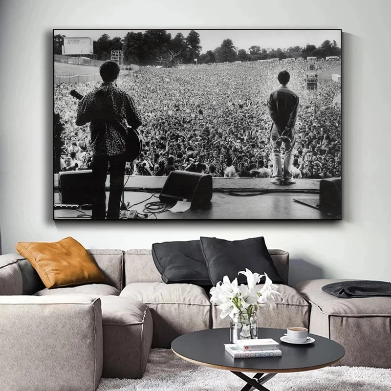 Oasis Liam Gallagher Knebworth Canvas Wall Pop Art Print Artwork Deep  Nordic Decoration Canvas Posters Painting Cuadros