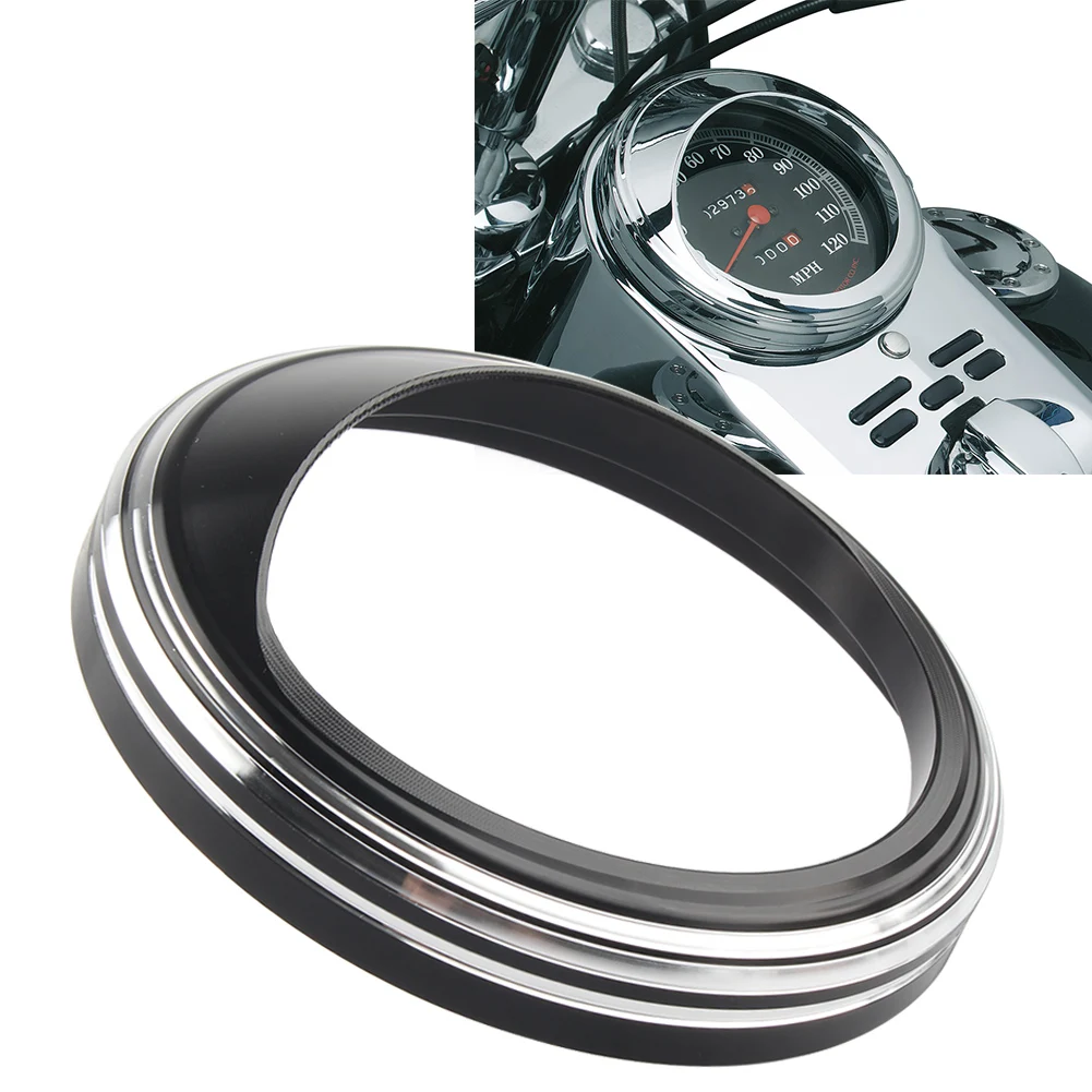 Chrome/Black Motorcycle Speedometer Trim Bezel Ring Visor For Fits most Harley Davidson Motorcycle Accessories