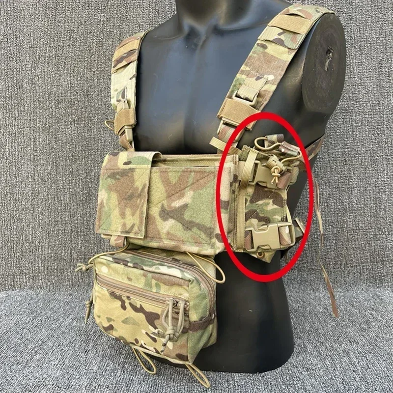Tactical Radio Pouch MK3 MK4 Chassis Micro Fight Expander Wings Magazine Pouch Chest Rig Plate Carrier Multicam Mag Pouch
