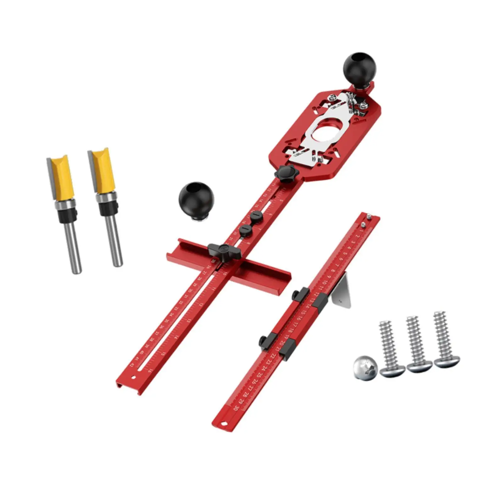 Router Milling Groove Bracket Trimming Machine Flip Board Wood Router Tool Aluminum Alloy Versatile Woodworking Router Guide