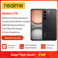 New realme C75 Smartphone Android 5828mAh Long Life Battery IP69 Shielded Glass Protection 45W Charge 90Hz Display 50MP Camera