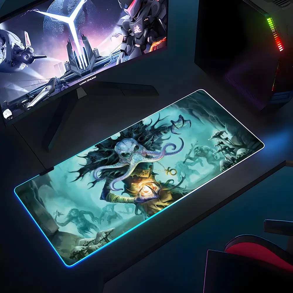 

Game D-Dungeons Dragons Mouse Pad RGB Rubber Antislip Keyboard Pad 40x90cm Mousepad Gaming Accessories XXL Office Computer Mat