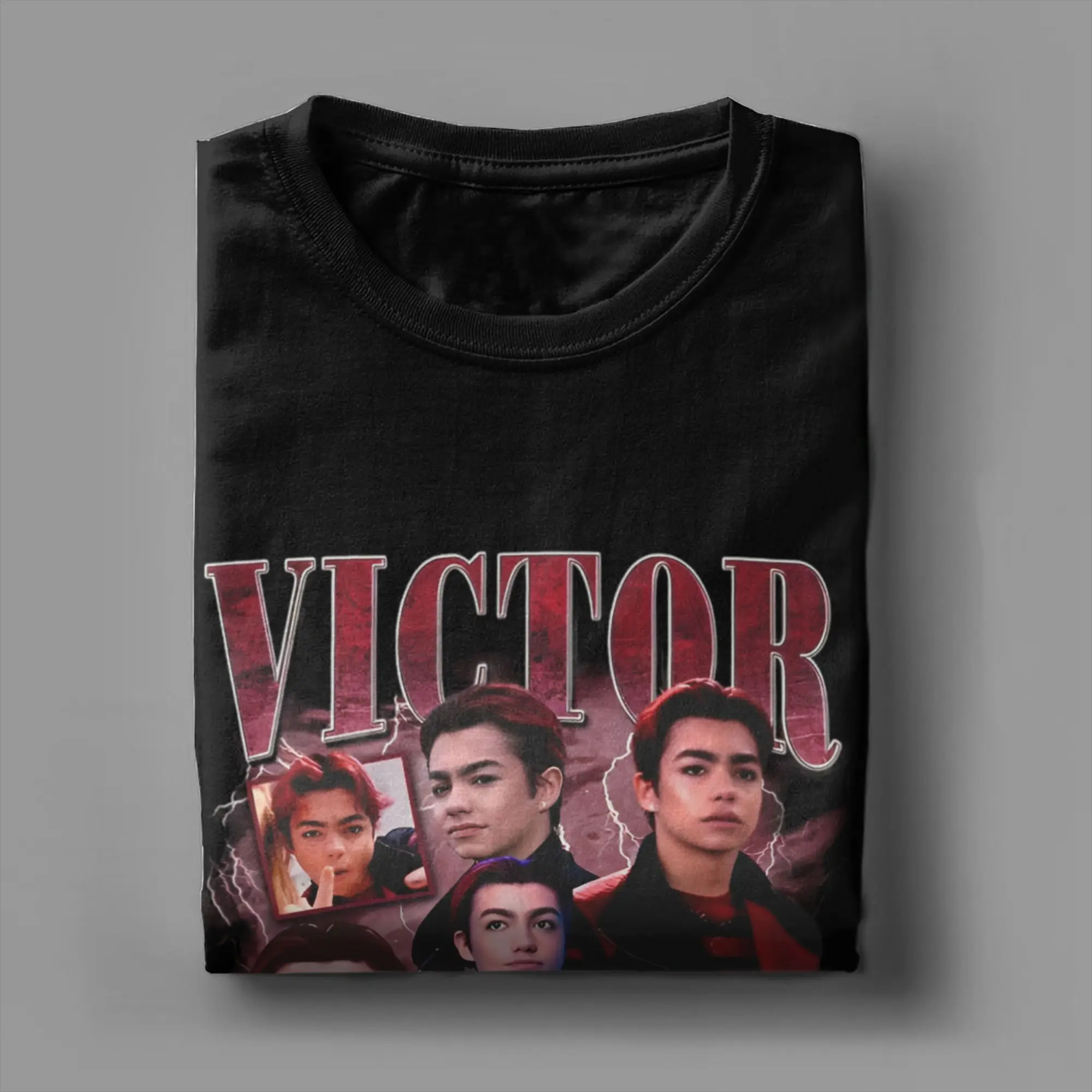 الرجال تي شيرت الزومبي 4 فجر مصاصي الدماء الترفيه القطن الخالص تيز قصيرة الأكمام فيكتور Bootleg تي شيرت س الرقبة بلايز الطرف