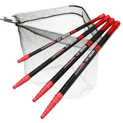 PROXPE New Foldable Fishing Net Fish Landing Net Collapsible Telescopic Pole 2.1M 3.0M 3.6M Carbon Fiber Hand Dip Net Fly Tools