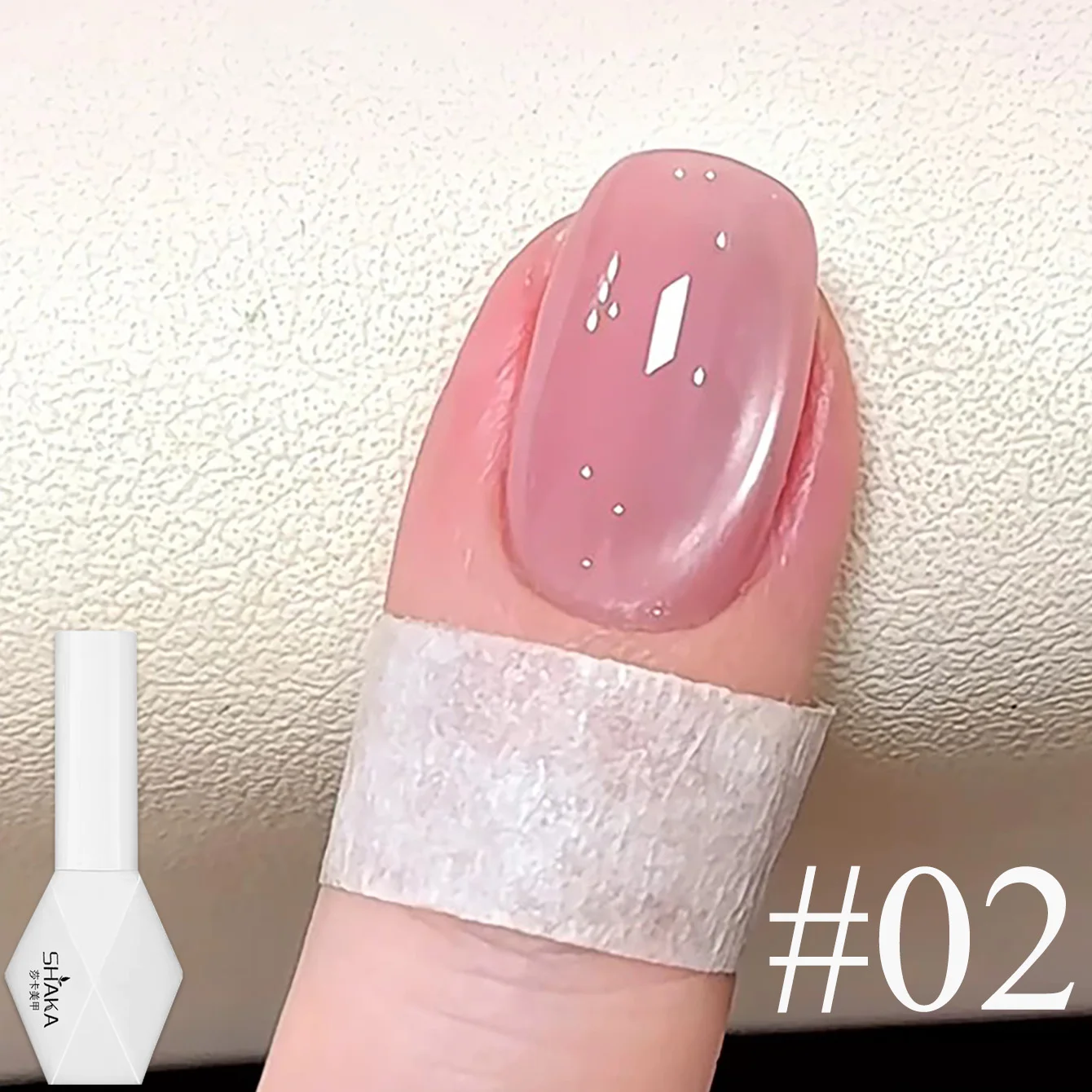1-6 Stück SHAKA Sommer-Nägel Eis-Transparent Rosa Blau Rot Glasperlen Katzenauge Gel-Nagellack 2025 Aufhellender Beliebter Nagelsalon-Lack – Detail 4