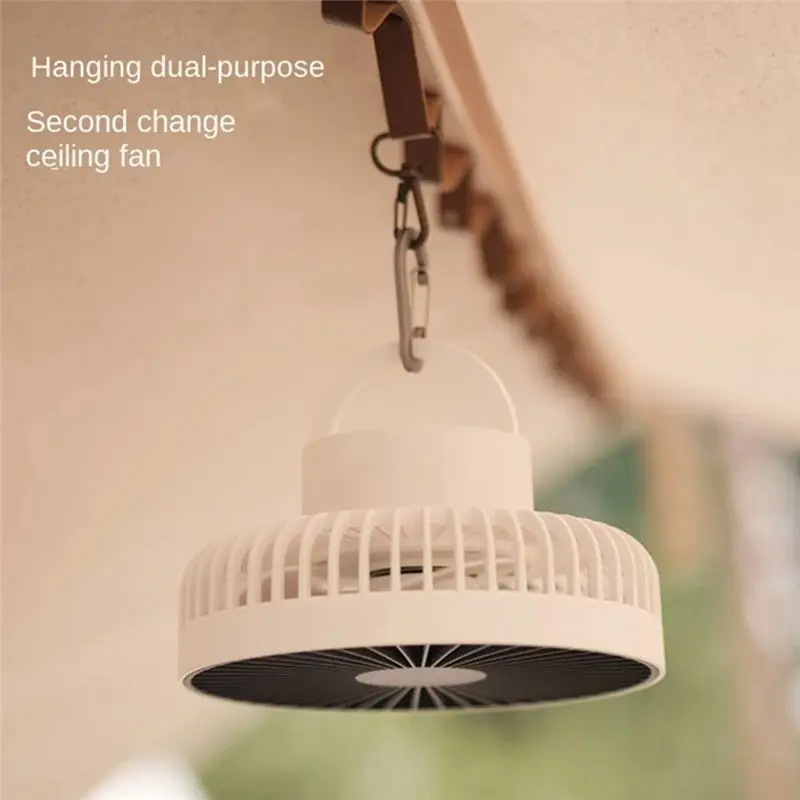TAIGH-Desktop Fan With Tripod Household Tripod Electric Fan Rechargeable Multi-Function Mini Fan A