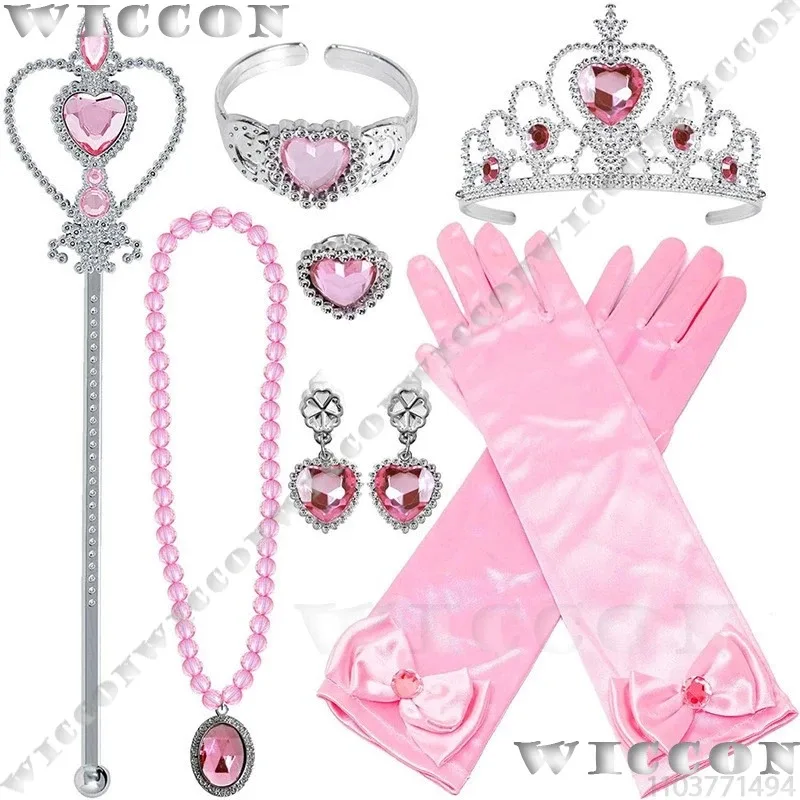 ชุดคอสเพลย์เจ้าหญิงกลินดาจากภาพยนตร์เรื่อง Wicked สำหรับเด็ก ชุดสีชมพู ขนาด 110-160 ซม. พร้อมไม้กายสิทธิ์ สำหรับเด็กผู้หญิง ชุดแฟนซีสำหรับงานฮาโลวีน รับสั่งตัดตามแบบ