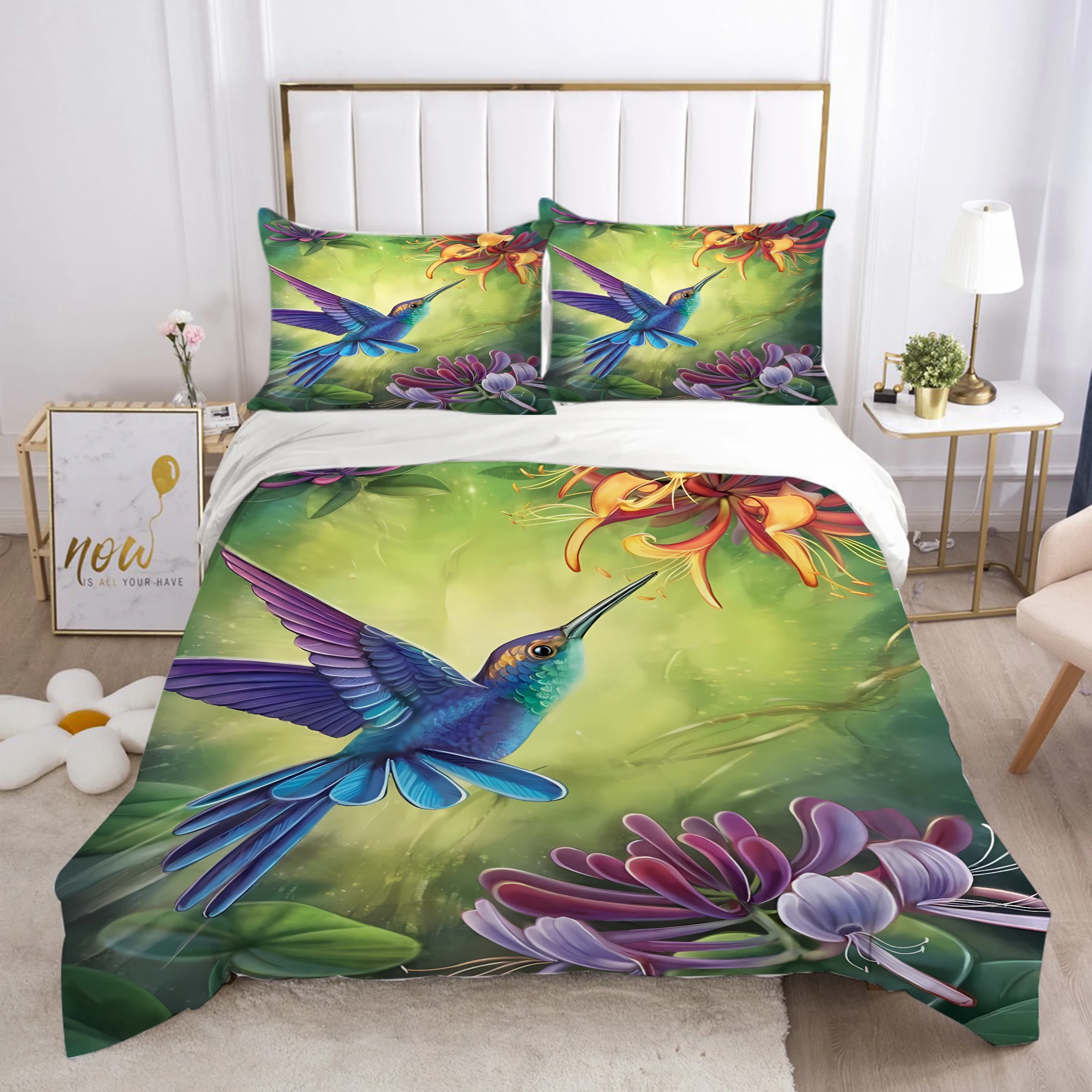 

Luxury Comforter Cover Set Home Quilt Cover 3D Bird Bedding Set Animal Duvet Cover