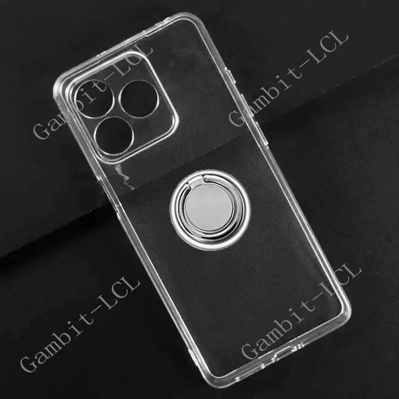 For Ulefone Note 18 Ultra 18Ultra UlefoneNote18Ultra Back Ring Holder Bracket Phone Case Soft Silicone TPU Original Shockproof
