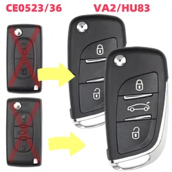 3/4 Buttons Smart Remote Aute Flip Key Shell Case For Hyundai Accent Elantra Kona Santa Fe Tucson Veloster Car Accessories