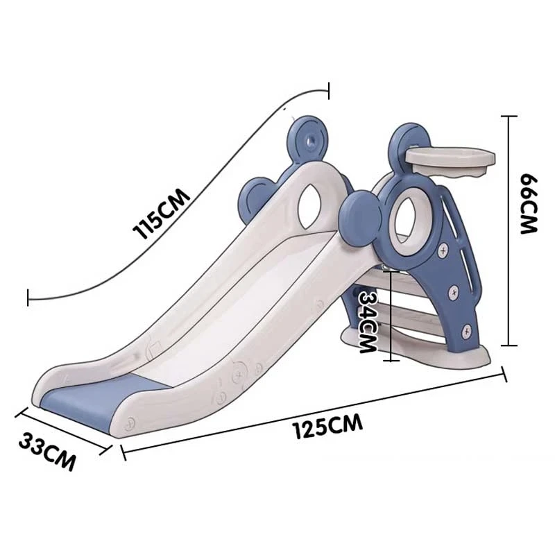 Складная детская горка, многофункциональная крытая игровая площадка, маленькая горка с корзиной, детские игрушки, детский подарок на день рождения