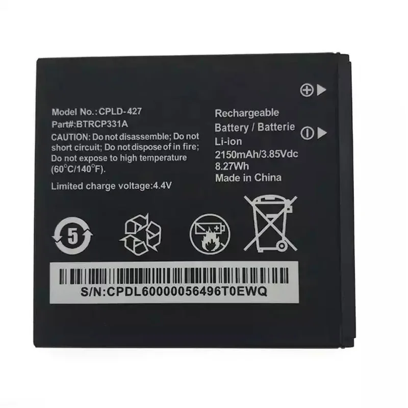 Battery CPLD-427 for Coolpad CP331A Surf T-mobile Hotspot BTRCP331A 2150mAh