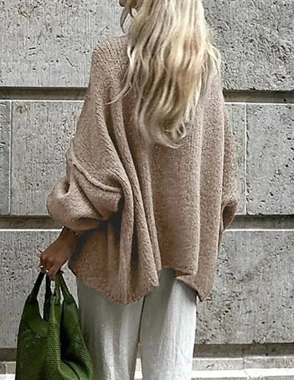 

Women's Clothing 2025 Autumn Winter Leisure Vacation Button Long Sleeved Shirt Sweater Fashionable Loose Retro Cardigan Sweater