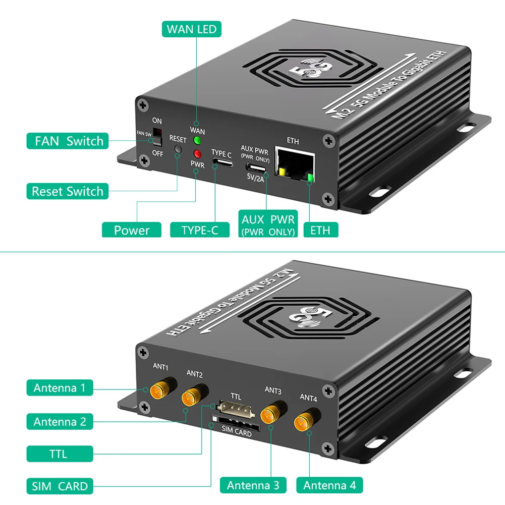 

NGFF M.2 To USB 3.0 Adapter with SIM Card Slot Wireless Card Converter Wireless Module Adapter for PC
