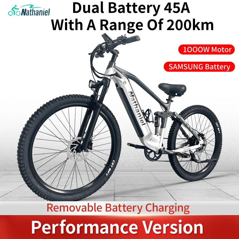 27.5-inch Electric Mountain Bike 2.4 Adult Assisted Off-road Bike with Soft Tail Shock Absorber 48V Lithium Electric Bicycle