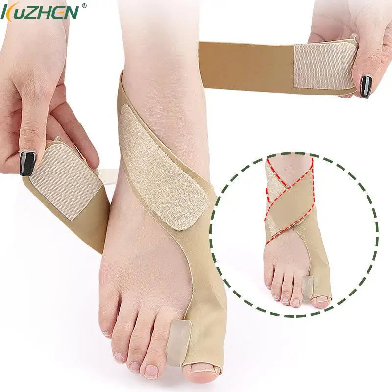 1PCS Toe Separator Hallux Valgus Bunion Corrector Orthotics Feet Bone Thumb Adjuster Correction Pedicure Sock Straightener