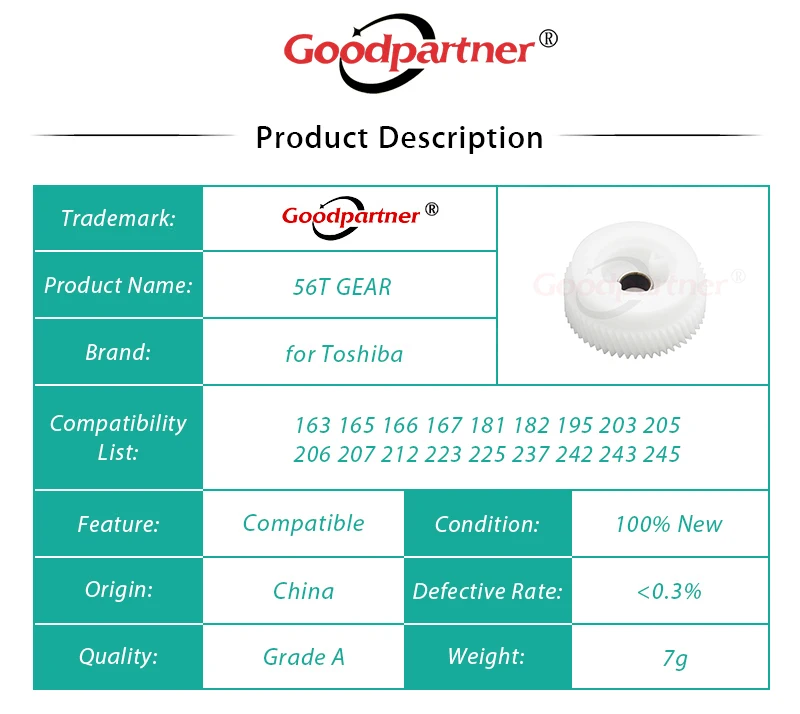 10X6LH 23425000 6LE 56639000 والعتاد 56T لتوشيبا 18 163 165 166 167 181 182 195 203 205 206 207 212 223 225 237 242 243 245 #5