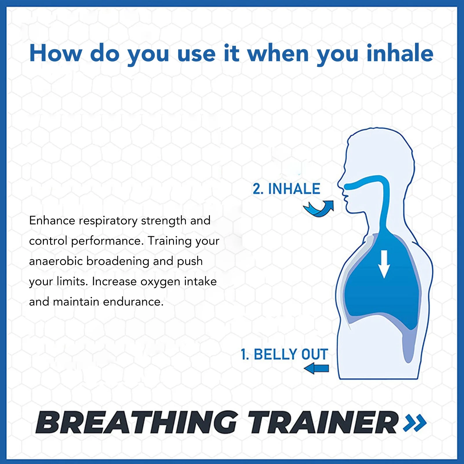 Draagbare Professionele Expiratoire Inspiratoire Longtrainer Ademhalingstrainer Oefeningsapparatuur Longen Capaciteit Ademhalingstherapie