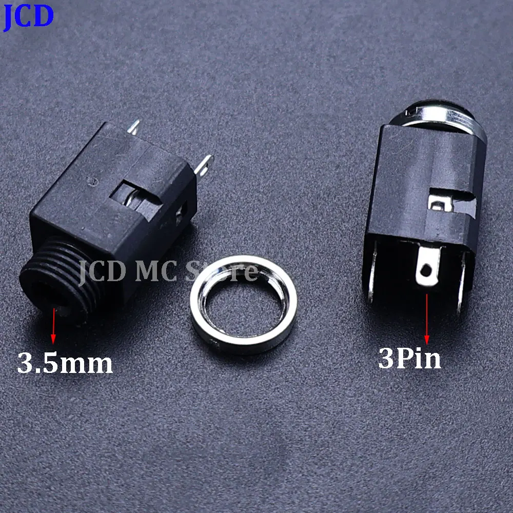 2/5/10Pcs PJ-341 Headphone Hole 3.5mm 3/4/5 Pin Vertical Socket Female Socket Jack with Screw 3.5 Audio Headphone Connector