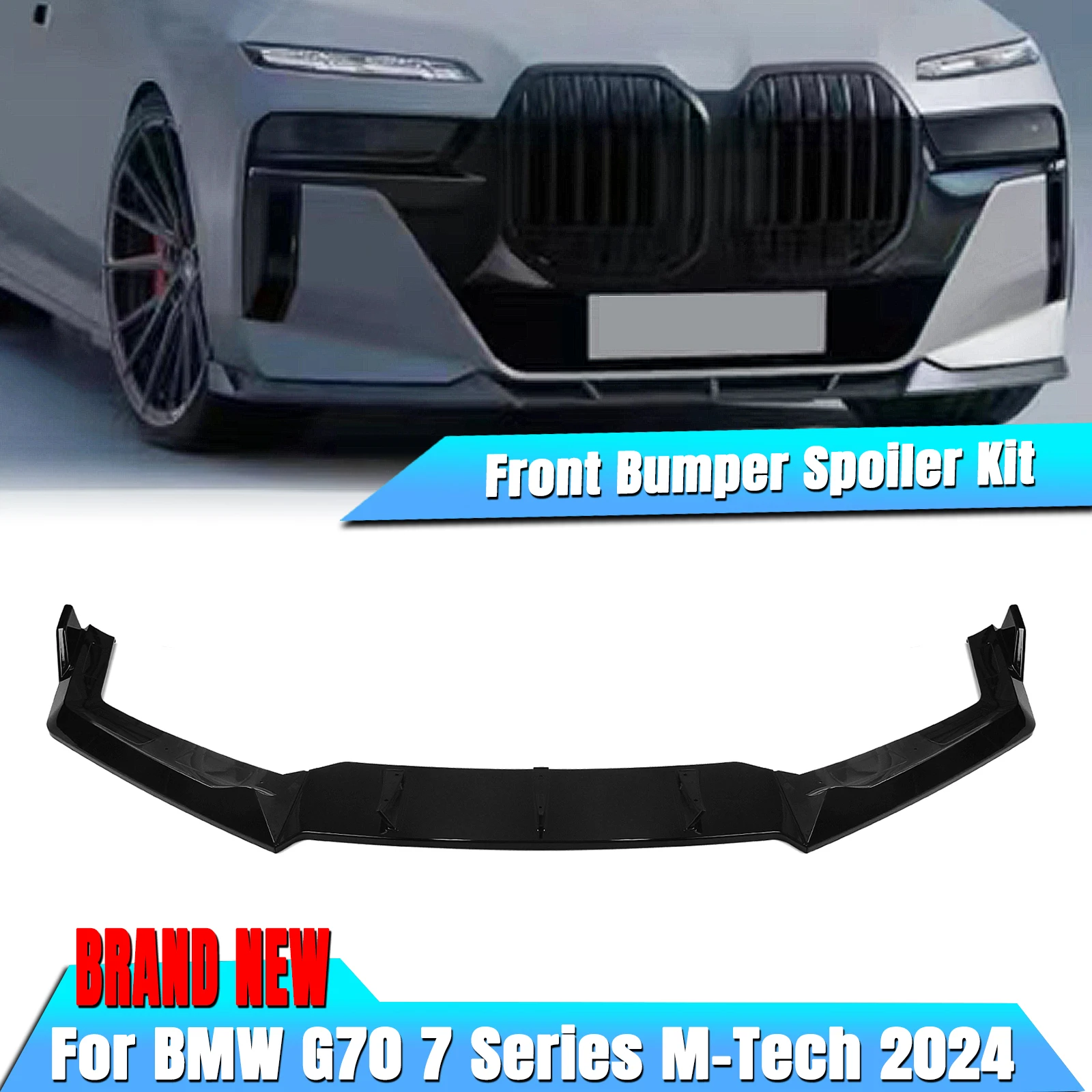 

Car Front Spoiler Lip Splitter Cover Guard For BMW 7 Series G70 M Tech 2024